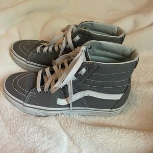 Grey high top Vans